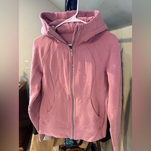 Lululemon Athletica Pink scuba Hoodie size 8